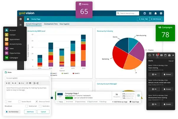 A content management system (CMS) website interface, showing user-friendly content editing tools.