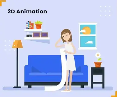 Colorful 2D animation illustration featuring characters and objects in motion.